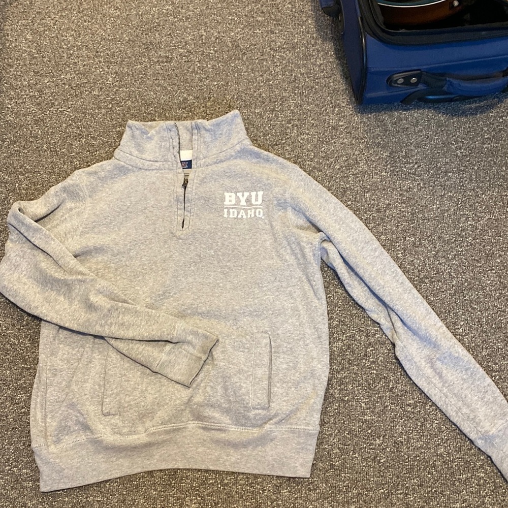 BYUI quarter zip sweatshirt